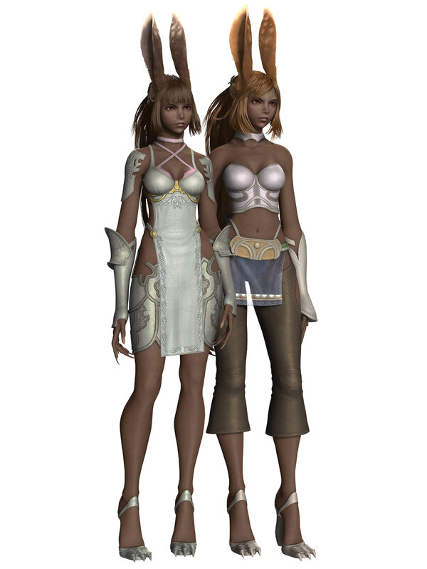 two rabbit-eared female characters