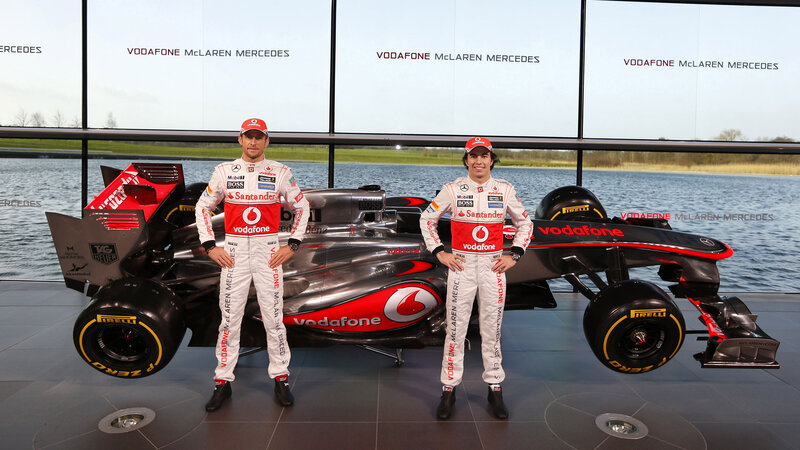 Two Race Car Drivers — White