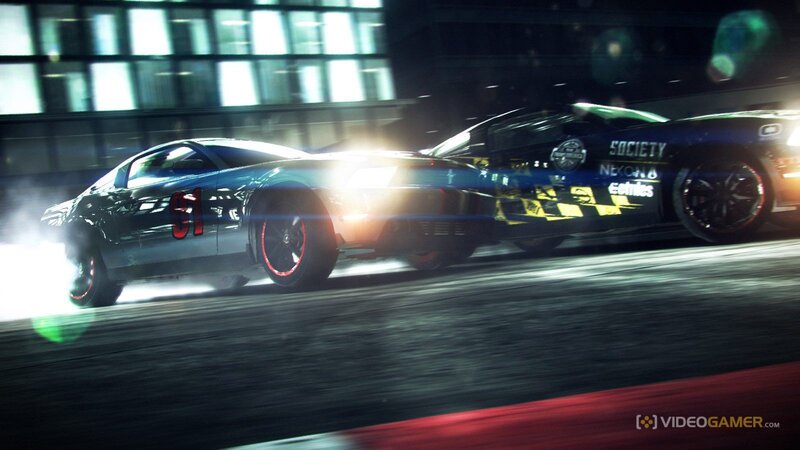 Two Race Cars Drifting