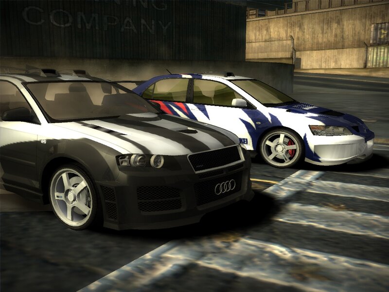 Two Race Cars — White