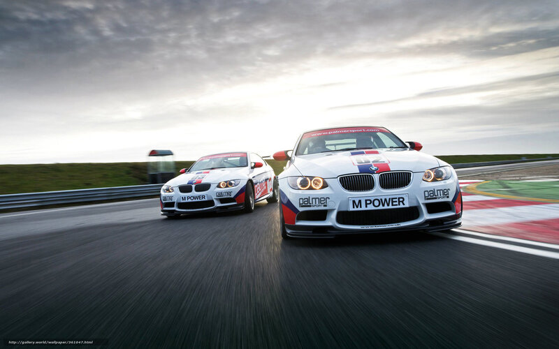Two Racing Cars on Track