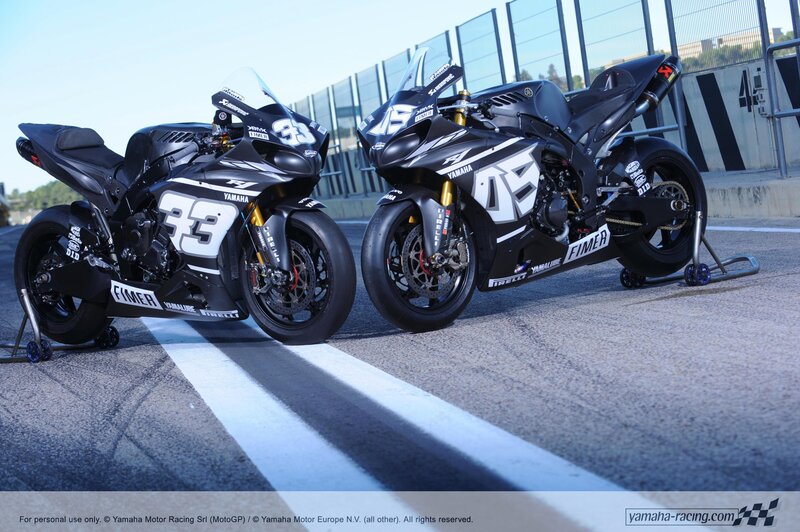 Two Racing Motorcycles — Black