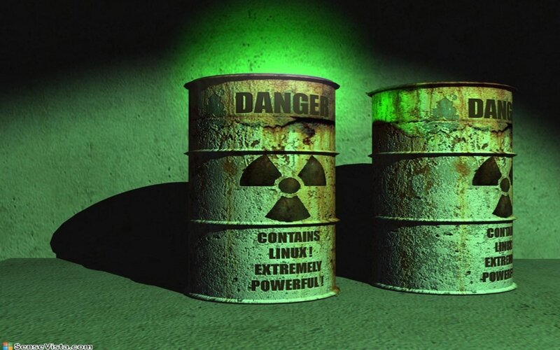 Two Radioactive Barrels
