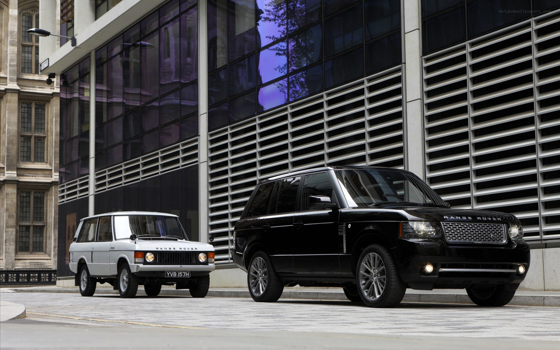 Two Range Rover models side by side