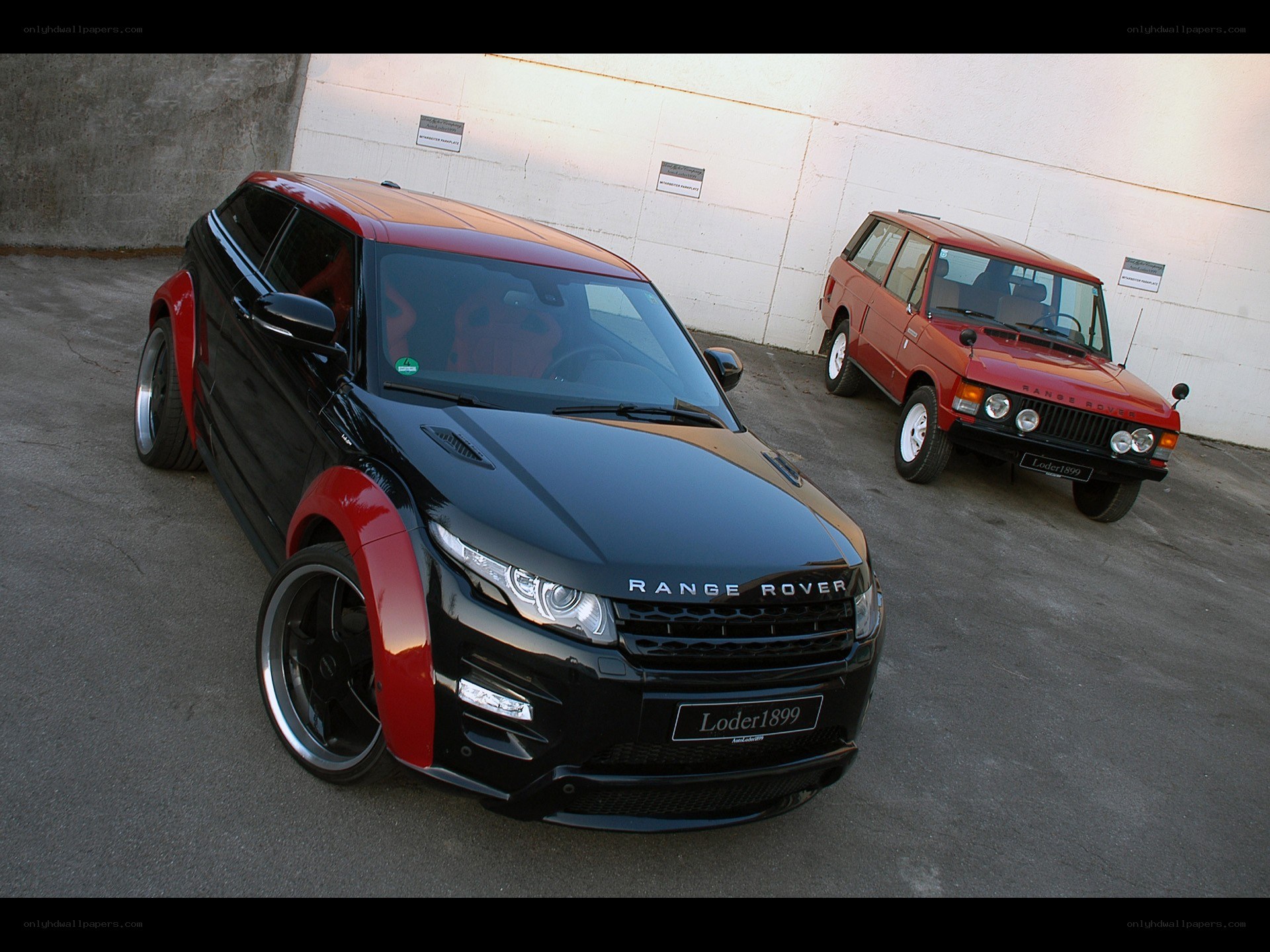 Two Range Rover models