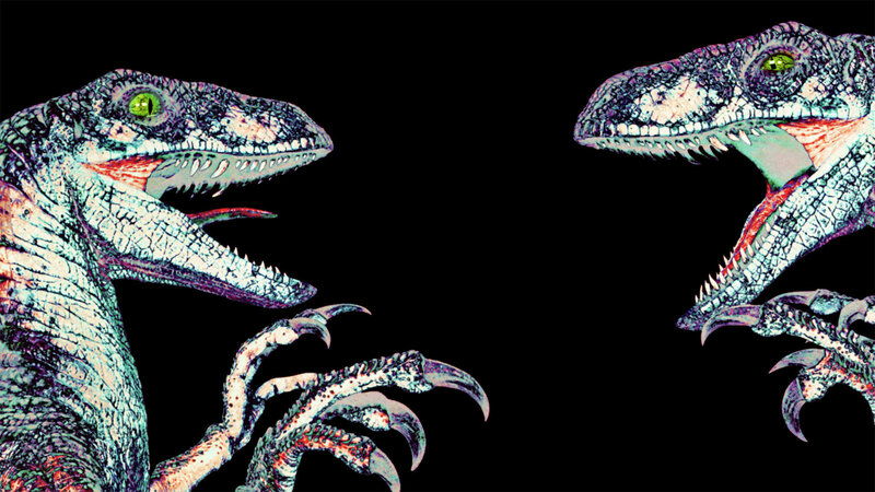 Two Raptors Facing Each Other