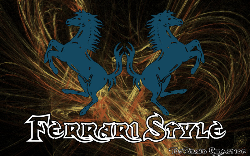 Two Rearing Horses