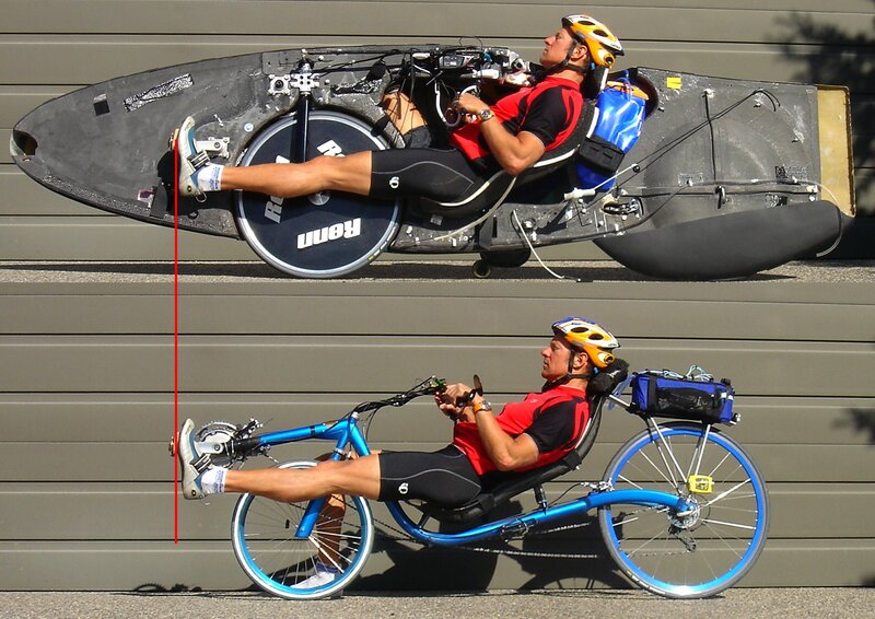 Two recumbent bikes compared