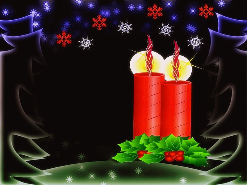 Two Red Candles — Festive