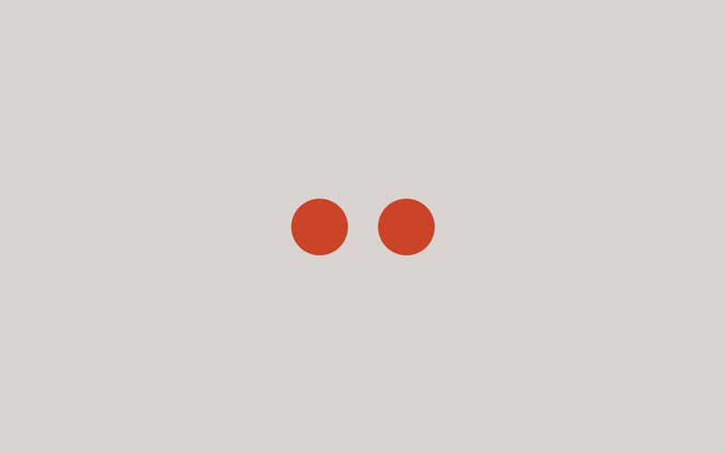 two red circles on gray