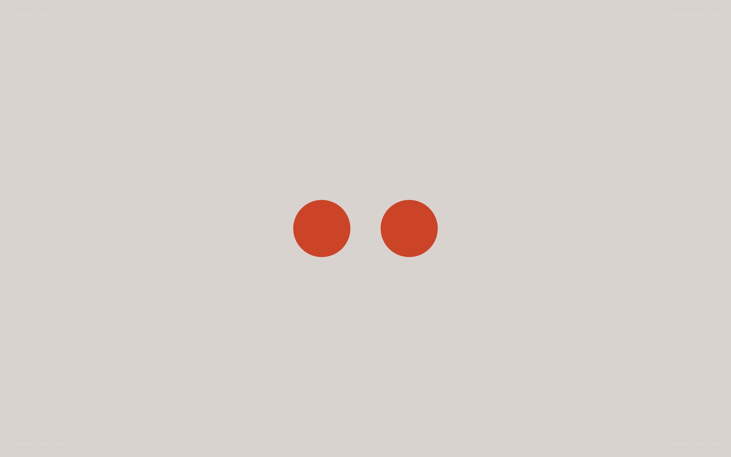 two red circles on gray
