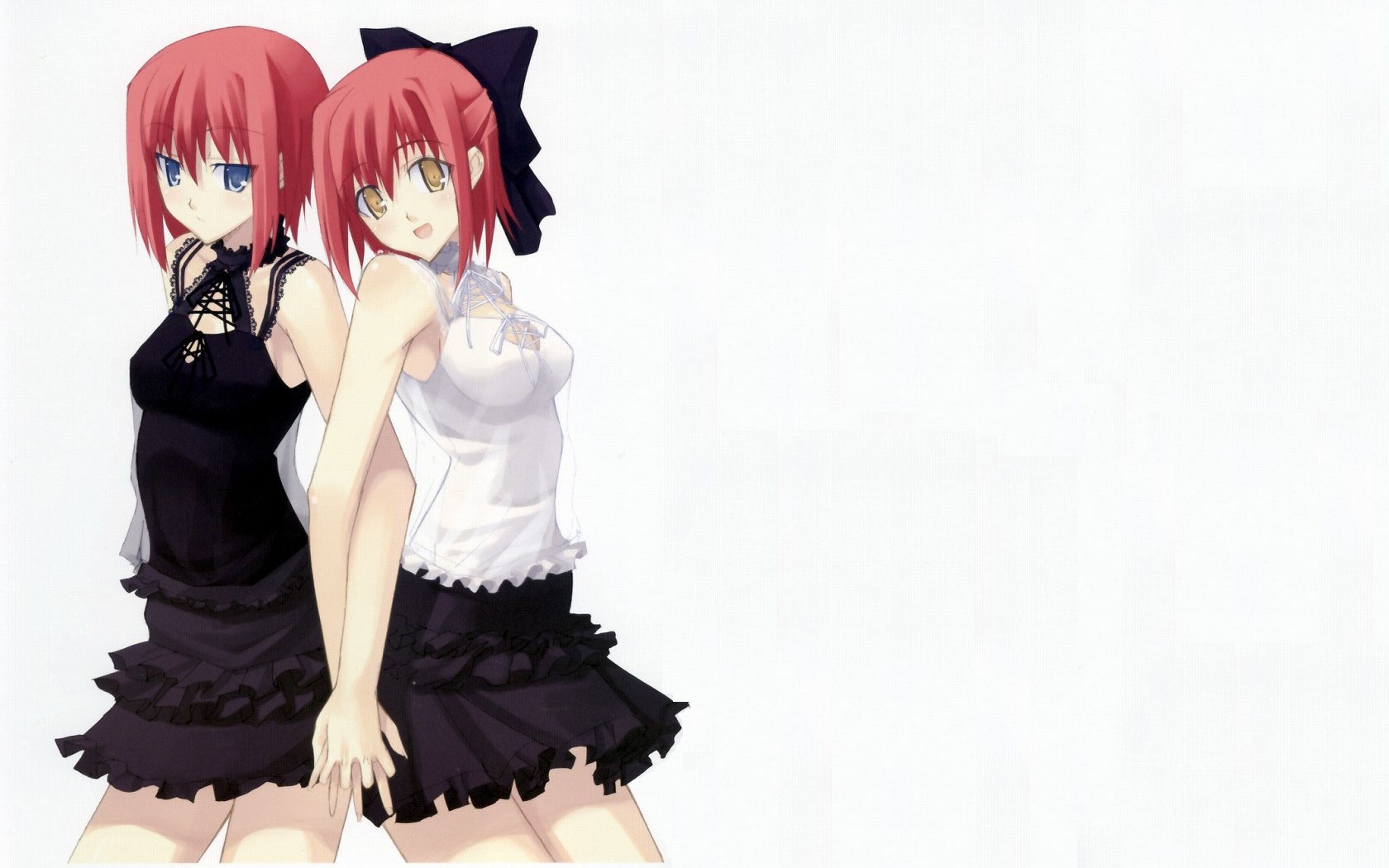 two red-haired anime girls
