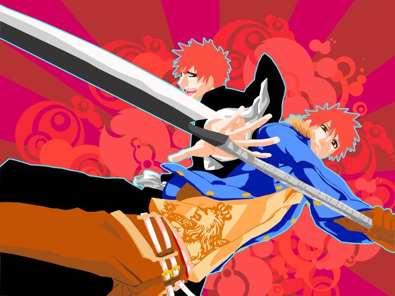 Two Red-haired Characters Fighting