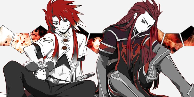Two Red-haired Characters — Red