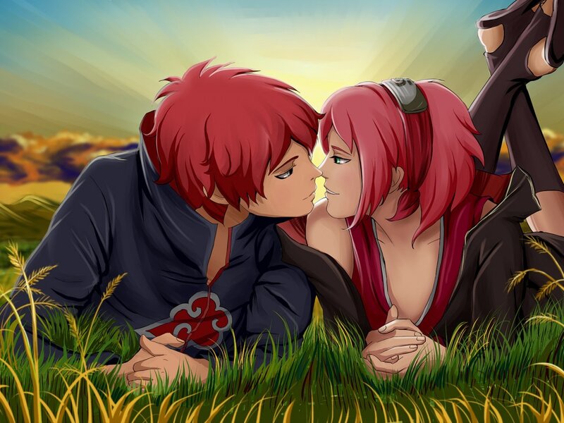 Two Red-haired Figures — Red, Romantic