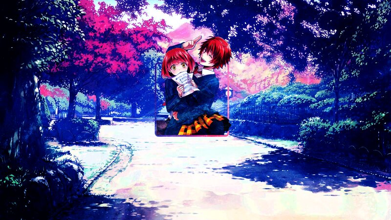 Two Red-haired Students — Blue