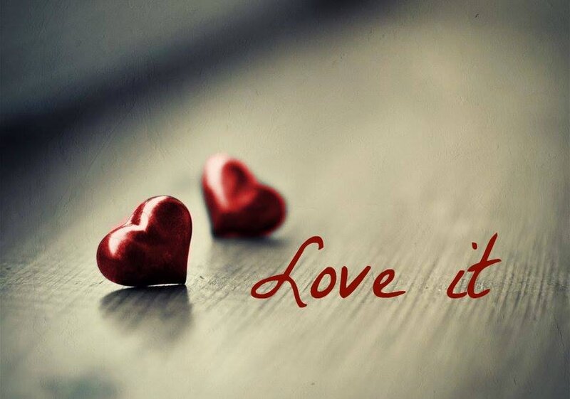 Two Red Heart Shapes — Romantic