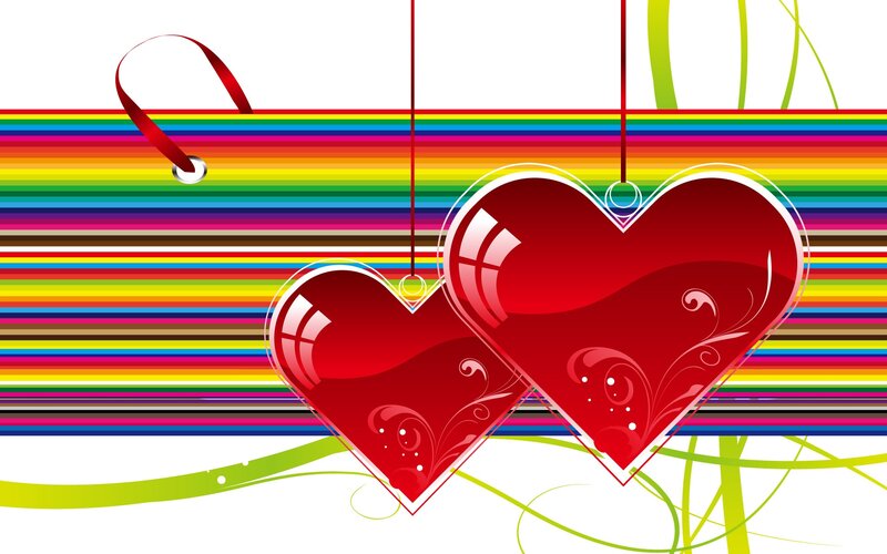 Two Red Hearts — Festive