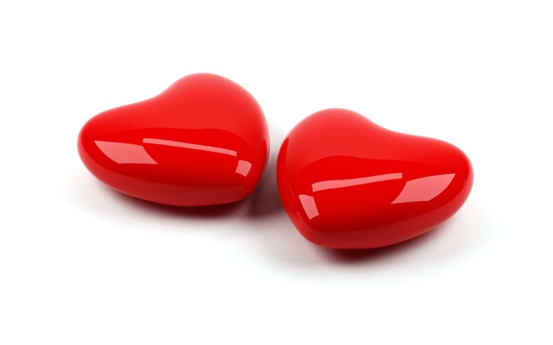 Two Red Hearts — Neutral