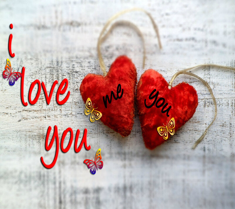 Two Red Hearts — Romantic, Photograph