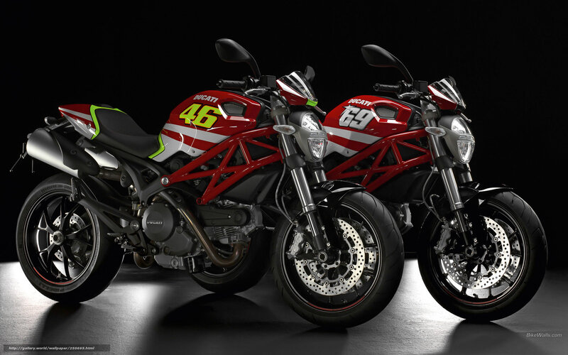 Two Red Motorcycles
