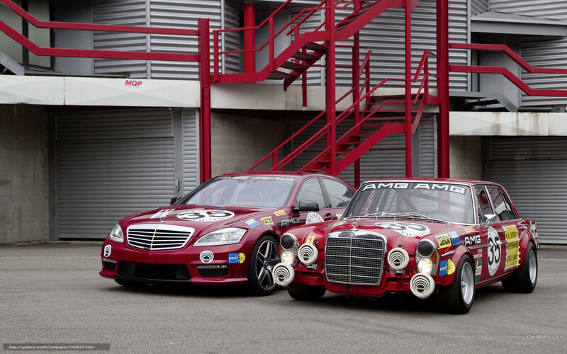 Two Red Race Cars