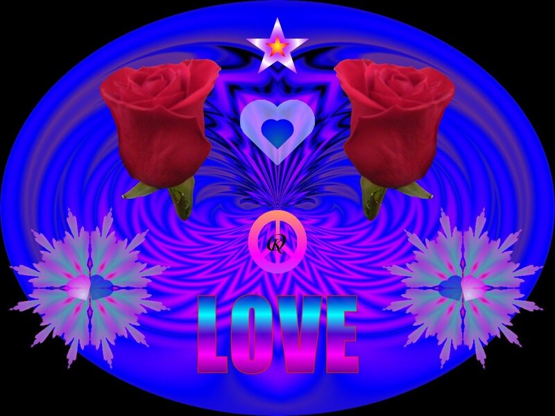 Two Red Roses — Blue, Psychedelic