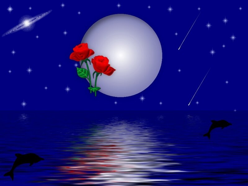 Two Red Roses — Blue