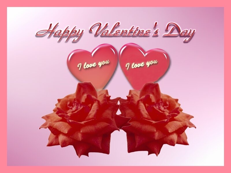 Two Red Roses — Pink, Romantic