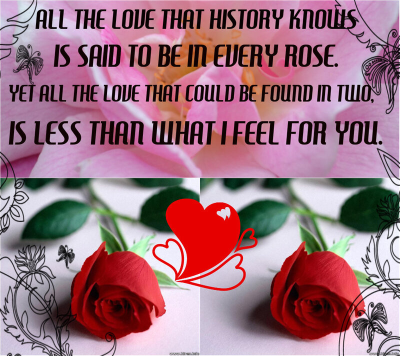 Two Red Roses — Romantic, Illustration