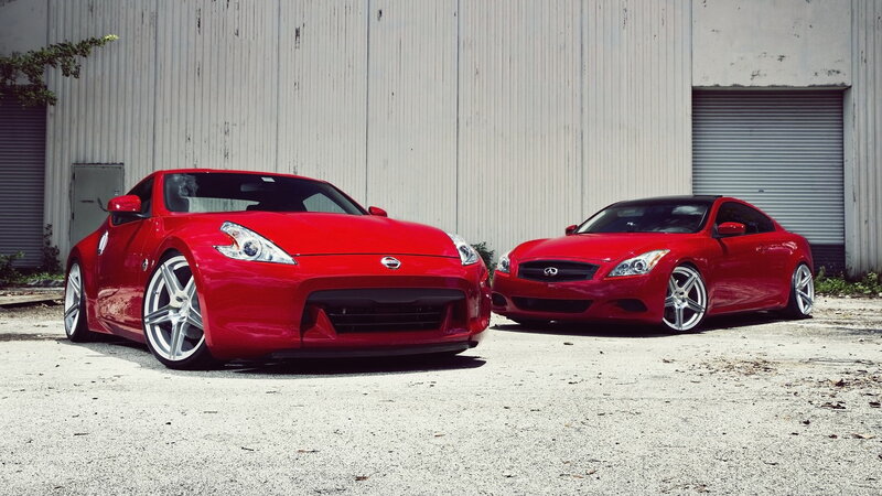 Two Red Sports Cars — Dramatic, Afternoon