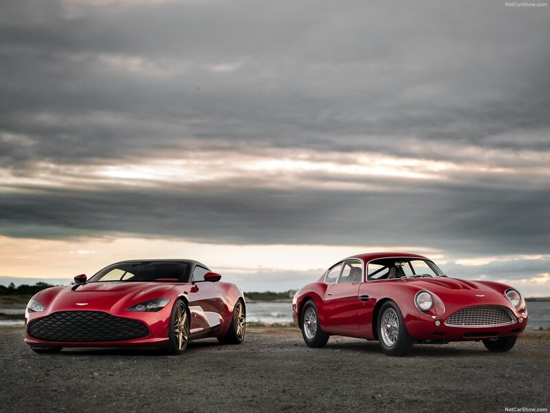 Two Red Sports Cars — Dramatic, Sunset