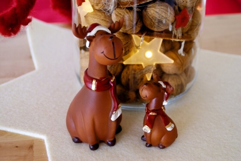 Two Reindeer Figurines