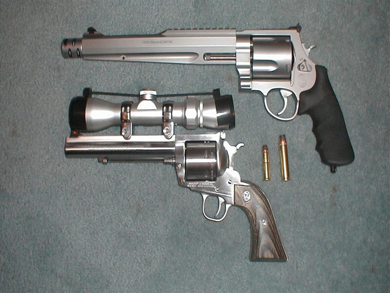 Two Revolvers with Ammunition — Silver