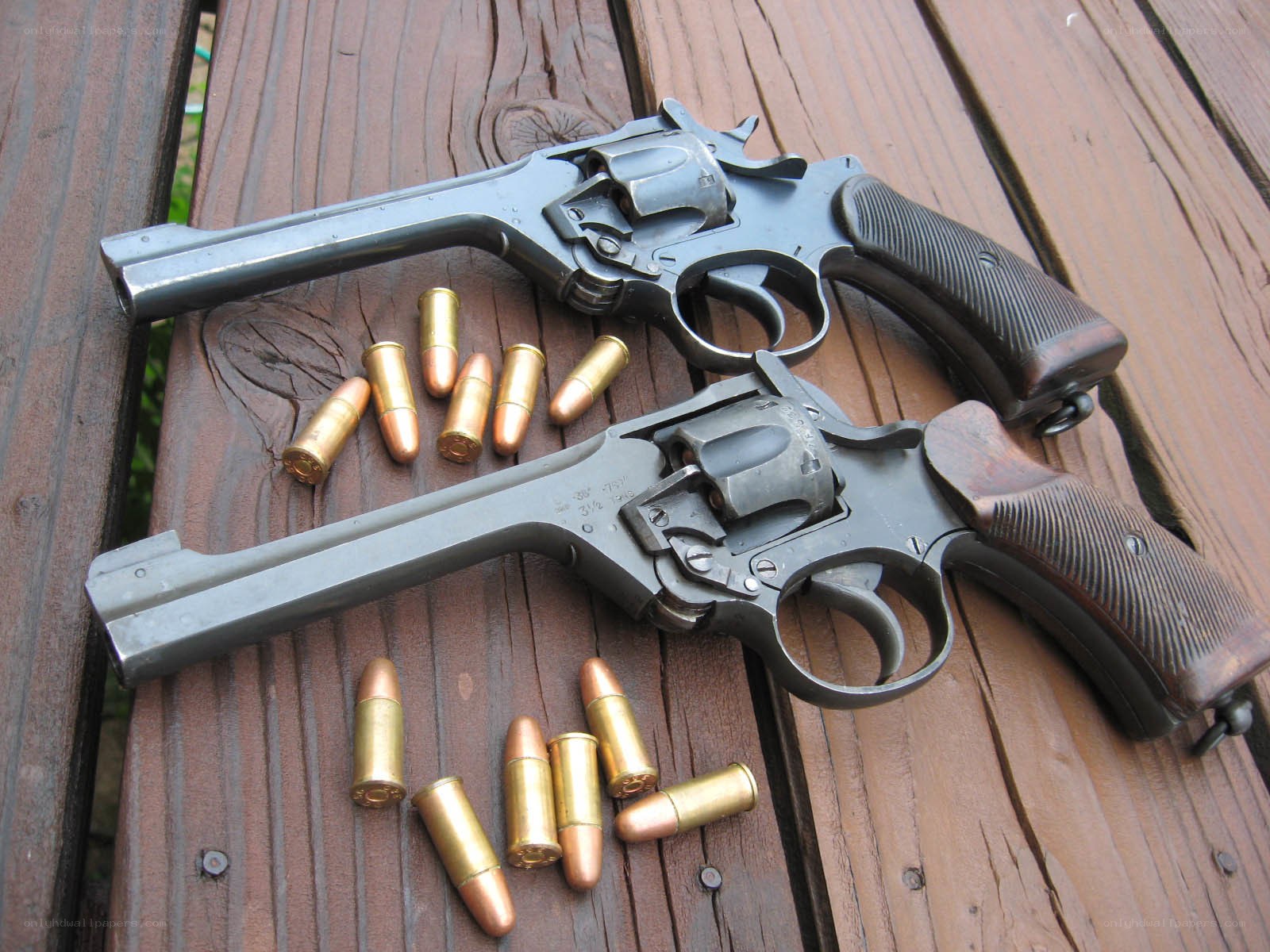 Two revolvers with ammunition
