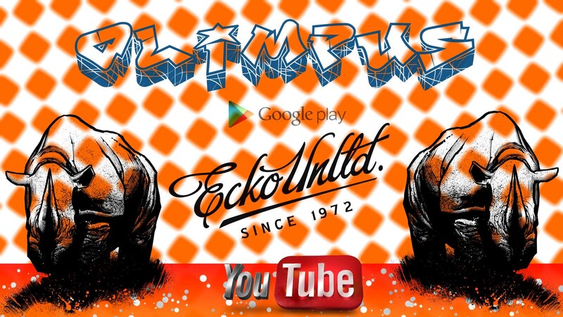 Two Rhinoceroses — Orange