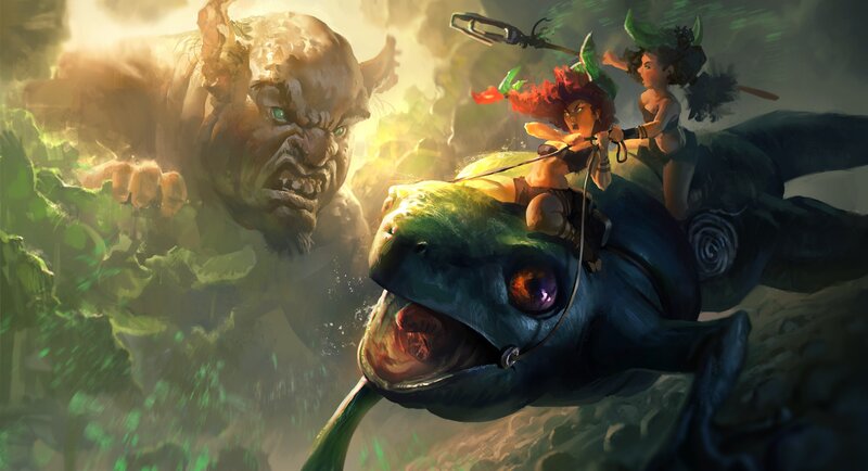 Two Riders on a Sea Monster