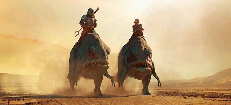Two Riders on Beasts