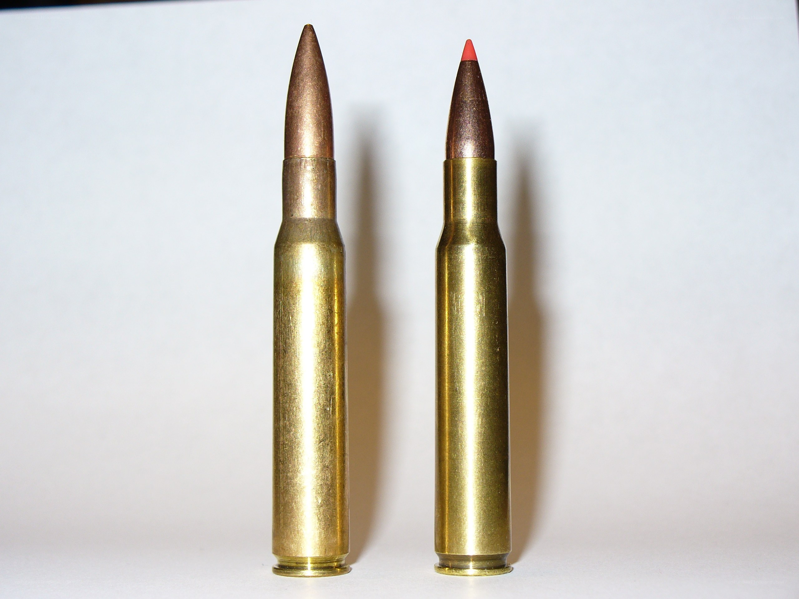 Two rifle cartridges