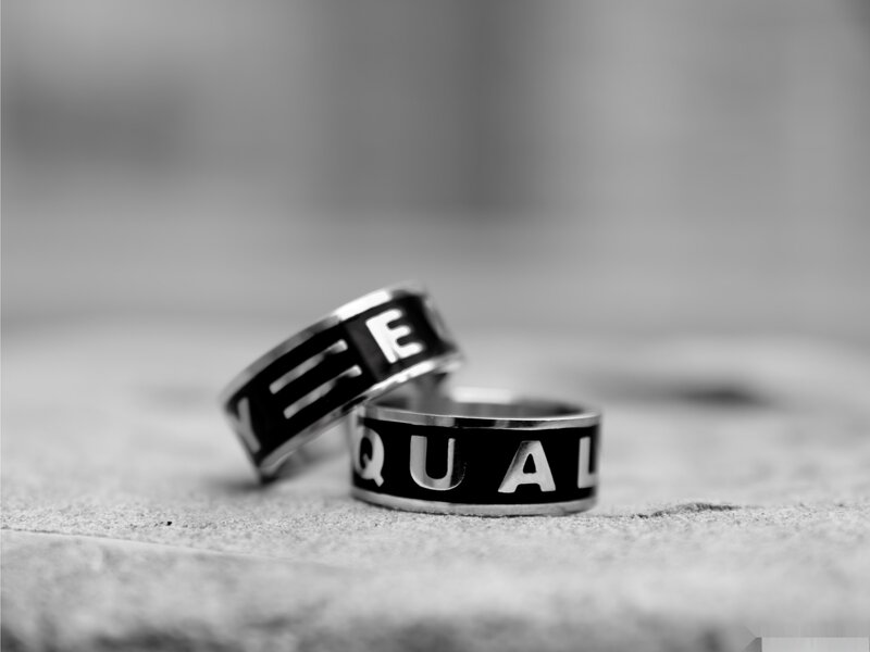 Two Rings with Text