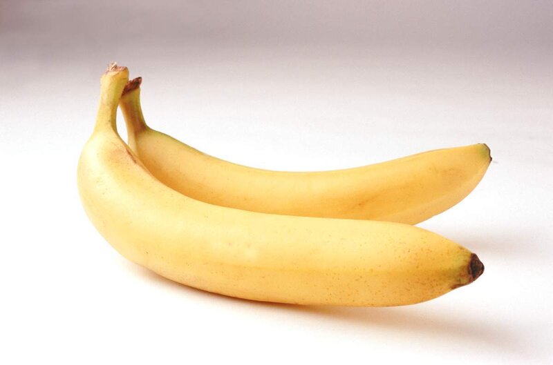 two ripe bananas