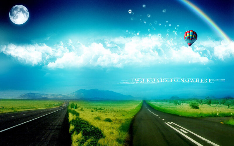 Two Roads to Nowhere — Blue, Dreamy