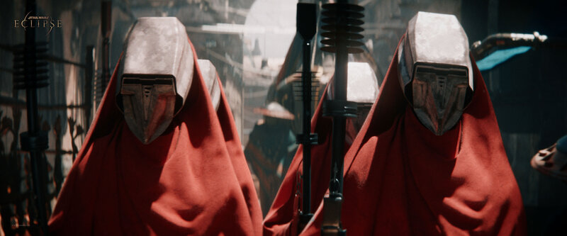 Two Robed Figures — Red