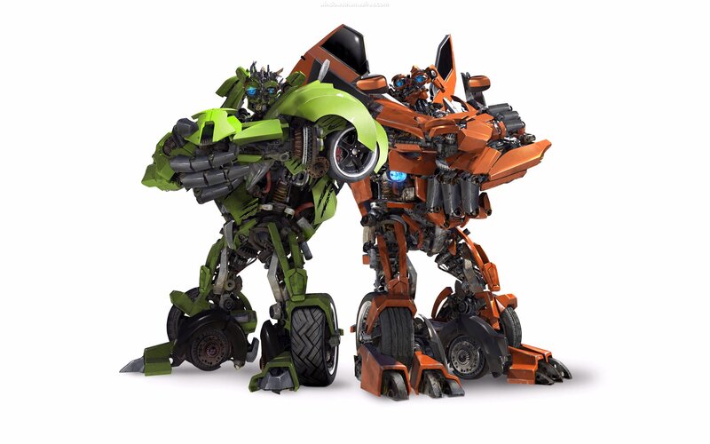 Two Robot Characters — Green
