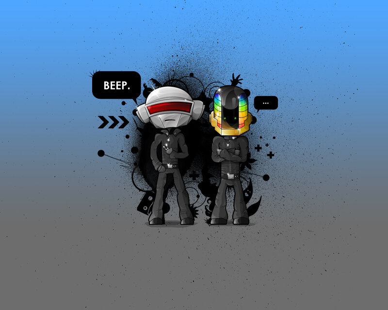 Two Robot Figures
