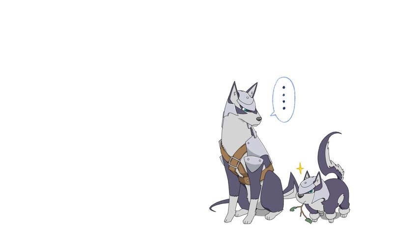 Two robotic dogs interacting