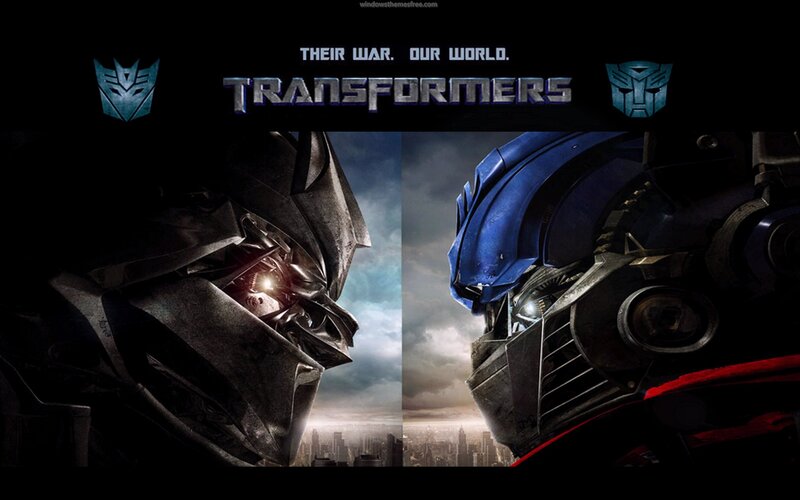 Two Robots Facing Each Other — Black