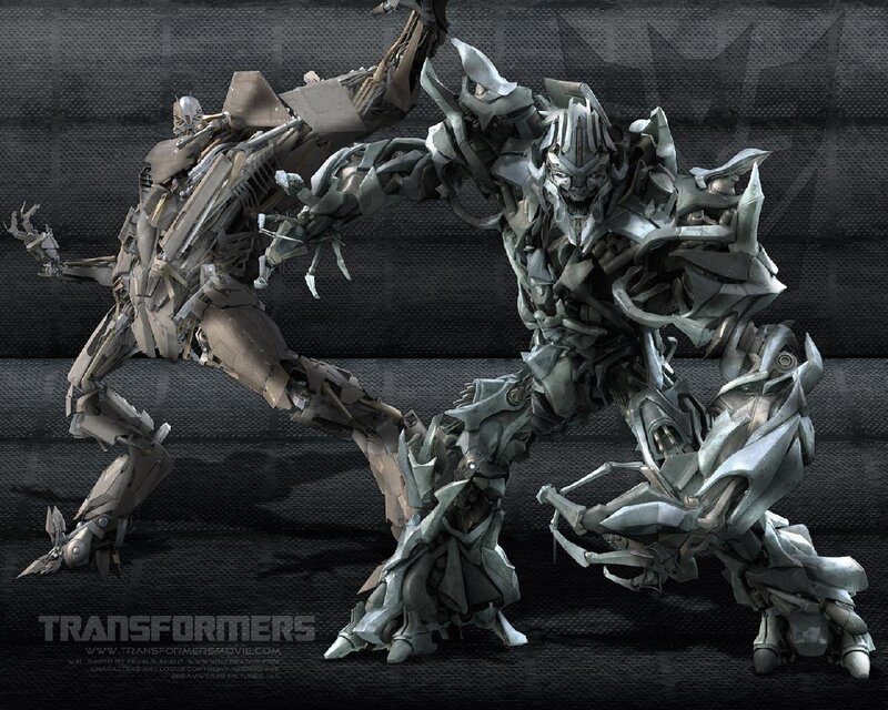 Two Robots Fighting — Gray, Dramatic, 3d Render, Battle, Metal
