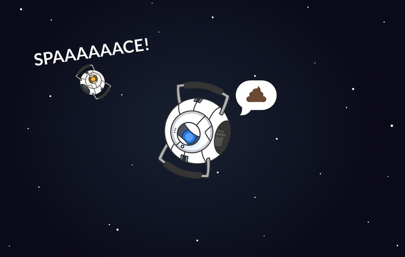 Two Robots in Space