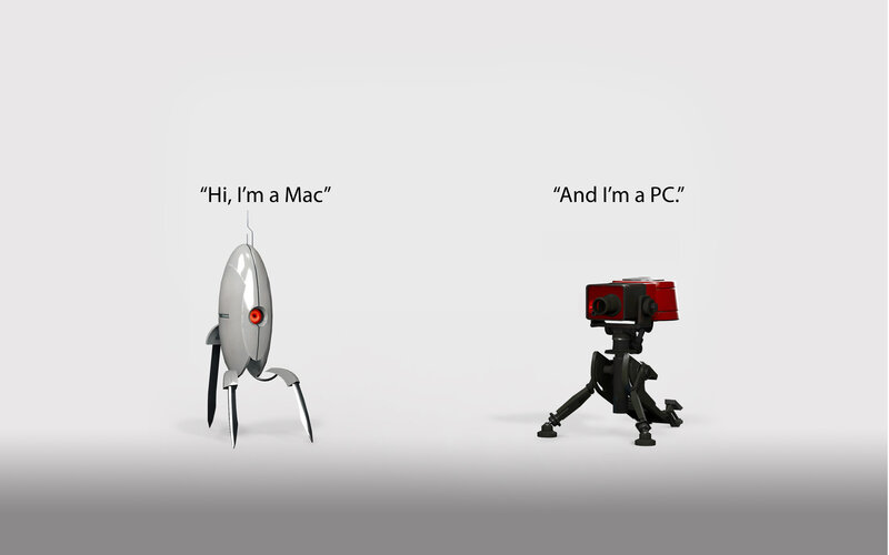 Two Robots Introducing Themselves